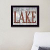 "Life is Better at the Lake" by Kate Sherrill, Ready to Hang Framed Print, Black Frame - 3 of 4
