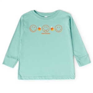 SmileyWorld Candy Corn Outlines - Toddler Long Sleeve Graphic Tee and Youth Long Sleeve Graphic T-Shirt - 1 of 3