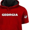 NCAA Georgia Bulldogs Men's Big & Tall Short Sleeve Fleece Hooded Sweatshirt - 3 of 3