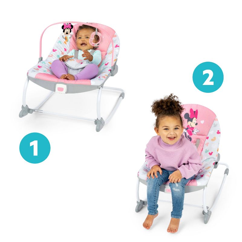 Bright Starts Minnie Mouse Forever Besties Infant to Toddler Rocker, 3 of 17