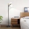 Maxax Modern Black Floor Lamp,  Gold Accent  Floor Lamp with Adjustable Arm for Living Room, Bedroom, Reading Area - 2 of 4