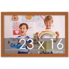 PosterPalooza | Slim Profile Brown Picture Frame - UV Acrylic, Backing Board, Hanging Hardware Included - 2 of 4