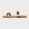 Women's Vivienne Two Band Flat Sandals - Universal Thread™ Gold/Silver - 2 of 4