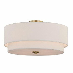 Vaxcel Burnaby 4 - Light Flush Mount in  Matte Brass - 1 of 4