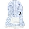 Parisian Pet 'Gingham Countryside Lace Dress' Dog & Cat Shirt – Stylish Blue Plaid Dress – Blue - 2 of 4
