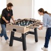 VEVOR Foosball Table, 55 inch Standard Size Table, Indoor Full Size Foosball Tables for Home, Family, and Game Room, Durable Soccer Set, Natural - 2 of 4