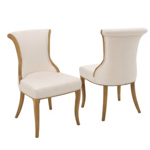 Lexia Dining Chair - Beige (Set of 2) - Christopher Knight Home
