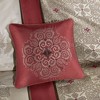PAGED Jacquard Comforter Set 7 Piece Bedding Set with 1 Comforter, 2 Matching Shams, 3 Decorative Pillows and 1 Bed Skirt - 4 of 4