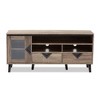 Cardiff Modern and Contemporary Wood TV Stand for TVs up to 55" - Light Brown - Baxton Studio: Entertainment Center with Storage - image 3 of 4