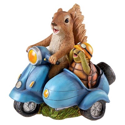 Design Toscano Born To Be Wild Squirrel On Motorcycle Statue - Multicolored