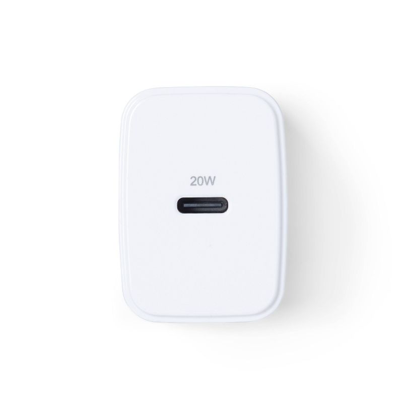 Single Port 20W USB-C Wall Charger - dealworthy&#8482; White, 5 of 6