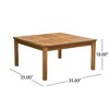 NicBex 3-Seater Outdoor Sofa Set, Acacia Wood Modular Couch with Coffee Table, Patio Sofa Set with Cushions - 3 of 4