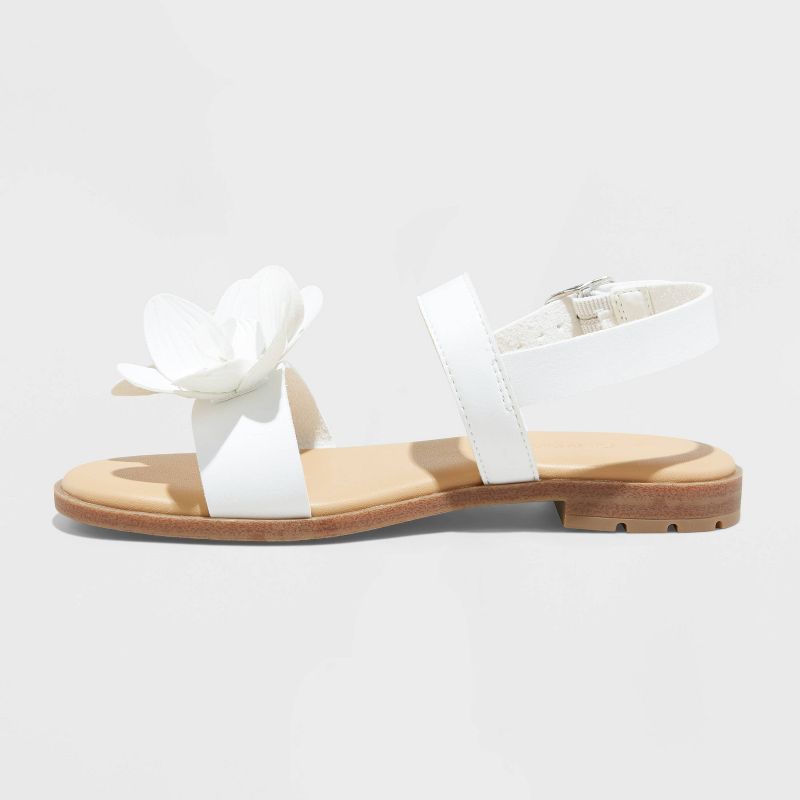 Kids' Melody Ankle Sandals - Cat & Jack™ White, 3 of 14
