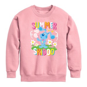 Boys' - Blue's Clues & You! - Summer Skidoo Graphic Long Sleeve Fleece Sweatshirt - 1 of 3