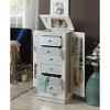 Gulches Talor White Finish Jewelry Armoire: Elegant Storage Solution for Your Precious Accessories - 2 of 4