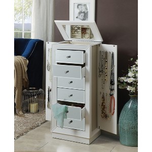 CAVINAS Mirror Jewelry Cabinet Jewelry Armoire Organizer with Mirror - 1 of 4