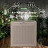 Chic Crate-30-gal Water Resistant Resin Lockable Deck Box - 3 of 4