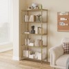 SEVOBAL Utility Storage Shelves Five Tier Display Rack with Adjustable Leveling Feet for Home and Commercial, Gold, 29.92"*14.17"*7.08" - 3 of 4