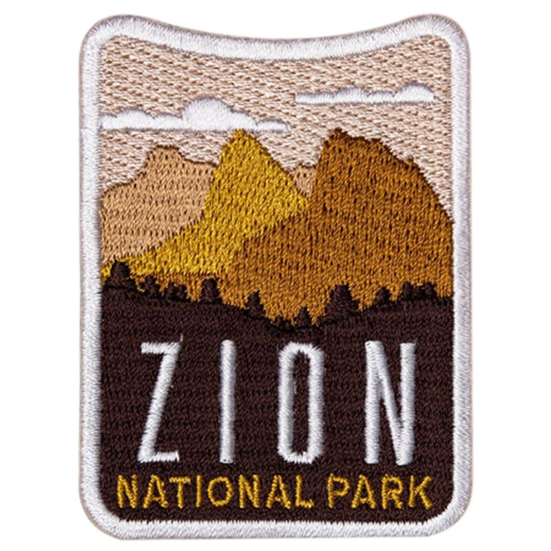 HEDi-Pack 2pk Self-Adhesive Polyester Hook &#38; Loop Patch - Zion National Park and USA Red White &#38; Blue Country Mini Flag, 3 of 8