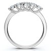 Pompeii3 White Gold 1/2ct 14K Diamond Wedding Guard Ring New - 2 of 4