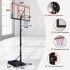 Osparple Portable Basketball Hoop 5.73ft to 10ft Height Adjustable Basketball Hoop with Stable Base and 2 Wheels - 2 of 4