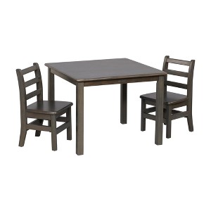 ECR4Kids 30in x 30in Square Hardwood Table and Chair Set, 12in Seat Height - 1 of 4