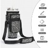 BABYYER Water Bottle Carrier Bag with Phone Pocket for 40/30 oz Tumbler with Card Holder (Black) - 4 of 4