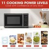 Sharp SMC1452CH 1.4 Cu. Ft. Black Stainless Countertop Microwave - 3 of 4