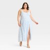 Women's Jacquard Tulle Trim Maxi A-Line Dress - Wild Fable™ - 3 of 3