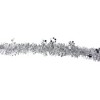Northlight 50' x 2.75" Unlit Silver and Shiny Snowflakes Tinsel Christmas Garland - 2 of 3