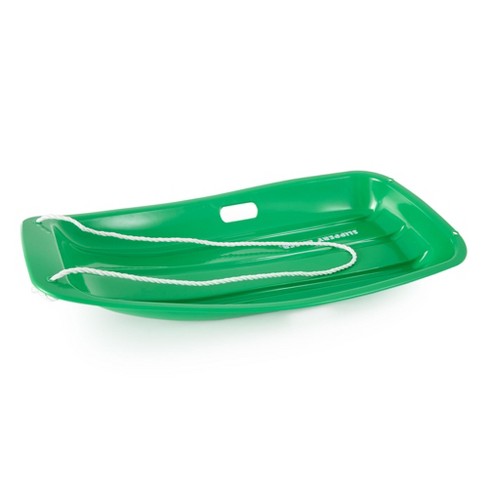 Plastic Outdoor Toboggan Snow Sled for Child Green SODIAL R 