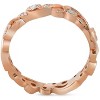 Pompeii3 1/4ct Diamond Eternity Ring 14k Rose Gold Scroll Vintage Leaf - 4 of 4