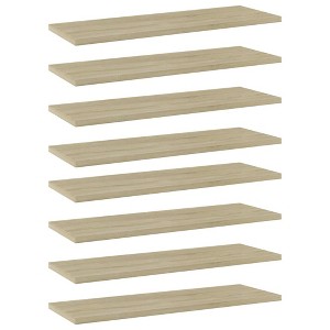 VidaXL Bookshelf Boards 8 pcs Sonoma Oak 23.6 in.x7.9 in.x0.6 in. Engineered Wood - 1 of 4