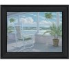 HomeRoots Coastal Porch Black Framed Print Wall Art - 4 of 4