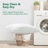 Heycuzi Queen Size Pillows for Sleeping: Hotel Quality - Down Alternative Microfiber Filled for Back, Stomach Side Sleepers Breathable Skin-Friendly - 2 of 4