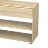 MAYEERTY Vintage Console Table with Shelves and Drawerss for Hallway Living Room Natural Wood Wash - 4 of 4