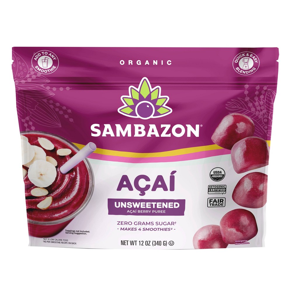 Sambazon Frozen Unsweetened Acai Berry Globes - 12oz