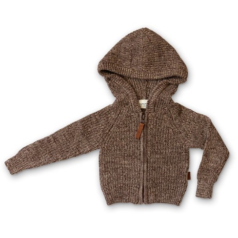 Cotton sales knit hoodie