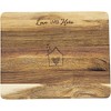 Pavilion Gift Company - Love Lives Here - 9" Acacia Cheese/Bread Board Set - Cutting Boards - 4 of 4