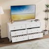 coucheta Round Handle Chest of Drawers Flat Panel Dresser Wooden Bedroom Storage - 2 of 4