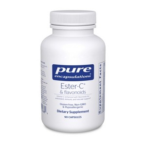 Pure Encapsulations Ester-C & Flavonoids - Immune & Vascular Support* with Calcium & Rutin - Gentle on Digestion - Vegan & Non-GMO - 1 of 4