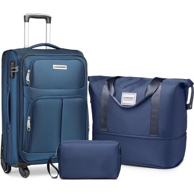 LLHZSY Suitcase with Duffel Bag Expandable Upright Travel Luggage