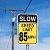 Unique Bargains Aluminum Weather Resistant Waterproof Rust Free Traffic Signs 2 Pcs - 4 of 4
