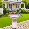 Wooakway 17" Dia Outdoor Indoor Ceramic Planter Pot Decorative Planter with Drainage Hole Patio Flower Pot - 2 of 4