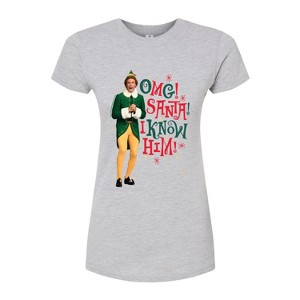 Women's - ELF - Christmas Omg I Know Him Fitted Graphic T-Shirt - 1 of 3