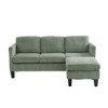 GDFStudio Xylia Modern 67.32'' L-Shaped Corduroy Upholstered 3-Seater Sofa with Storage Ottoman - 4 of 4