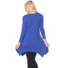 Women's 3/4 Sleeve Makayla Tunic Top with Pockets - White Mark - 3 of 3