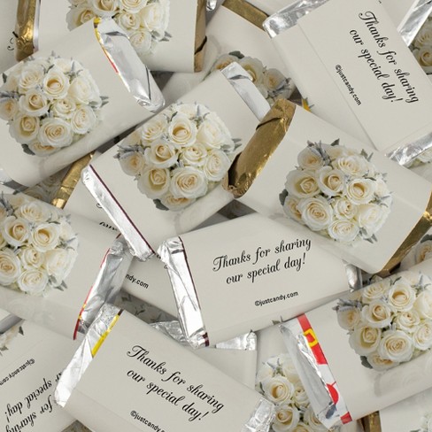 M&M Wedding Favour Sticker Chocolate Wedding Bonbonniere 