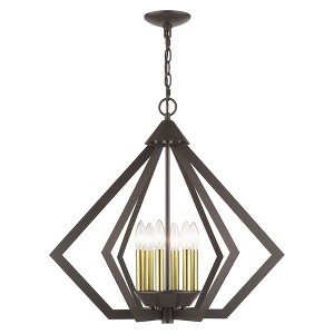 Livex Lighting Prism 6 - Light Chandelier in  English Bronze/Antique Brass - 1 of 4
