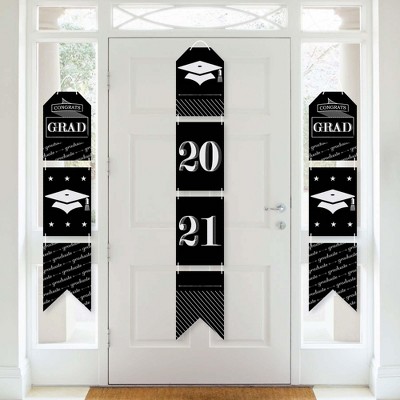 Big Dot of Happiness Graduation Cheers - Hanging Vertical Paper Door Banners - 2021 Graduation Party Wall Decoration Kit - Indoor Door Decor